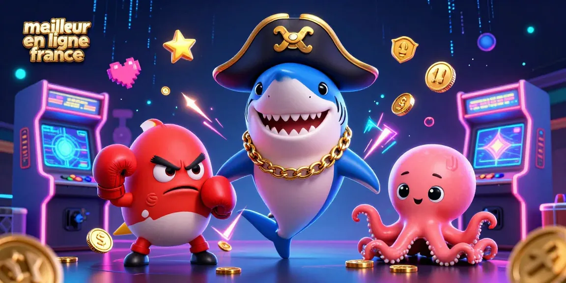 Plongez dans le meilleur casino en ligne France avec un requin pirate 3D et des créatures marines!