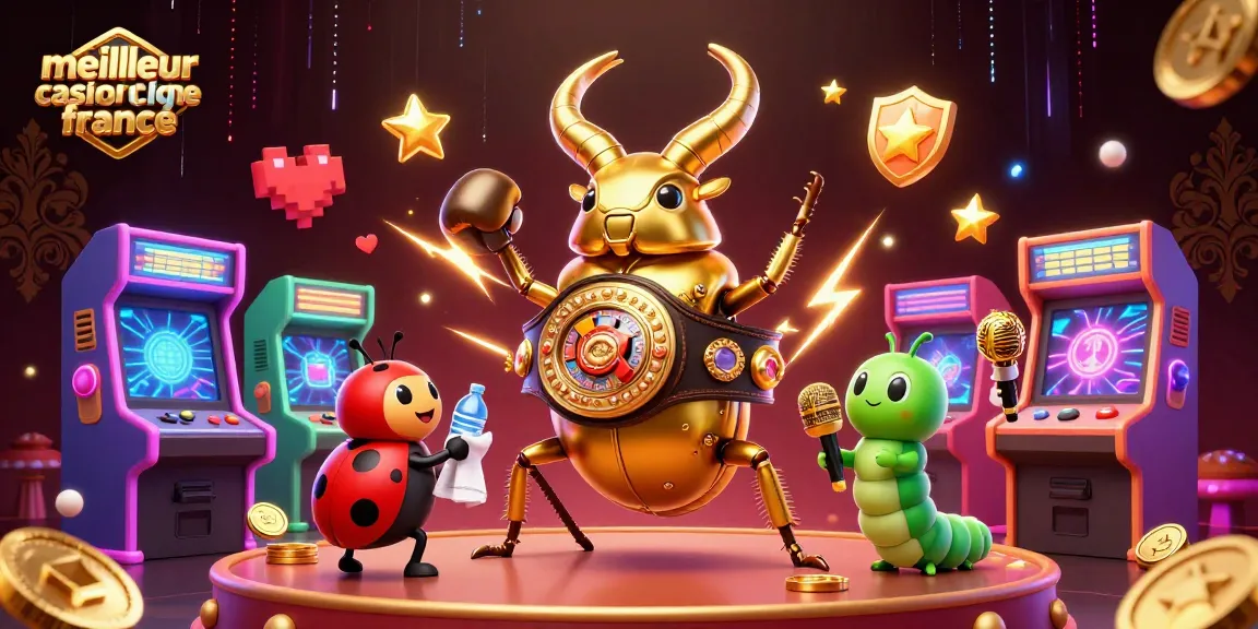 Vivez l'excitation du meilleur casino en ligne France avec un combat épique entre un scarabée en or et une coccinelle.