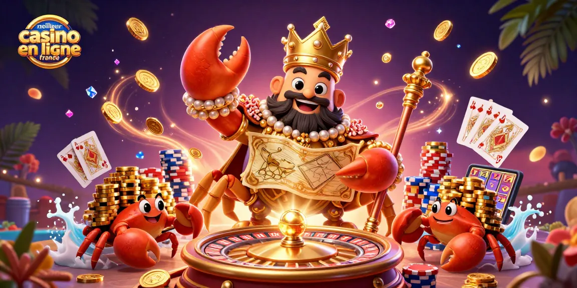 Gagnez gros avec le meilleur casino en ligne France aux côtés d'un empereur crabe mystérieux.