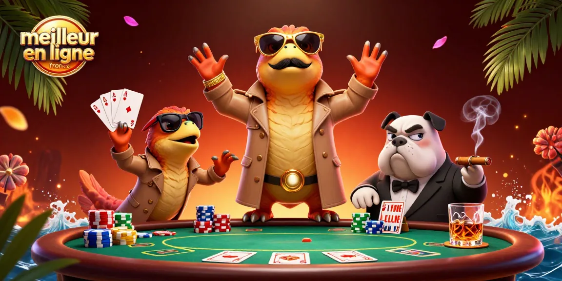 Jouez au meilleur casino en ligne France avec des raptors en trench coat entrant dans un lounge VIP.