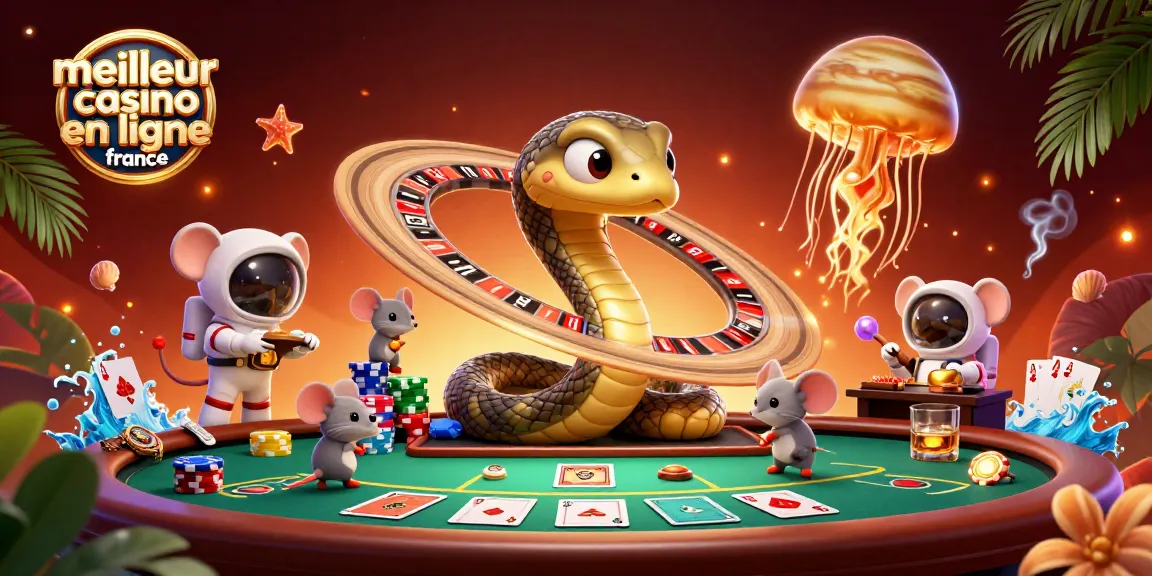 Placer des paris captivants sur le meilleur casino en ligne France dans une scène cosmique dynamique.