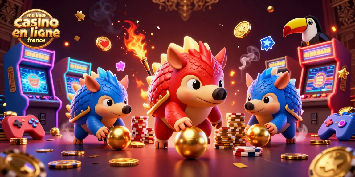 Le meilleur casino en ligne France propose une scène de compétition passionnante entre deux pangolins rivaux.