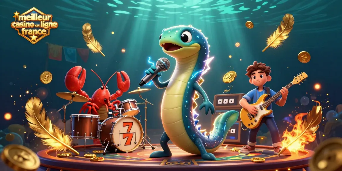 Rejoignez le meilleur casino en ligne France avec une illustration de jeux d'argent animée et dynamique.
