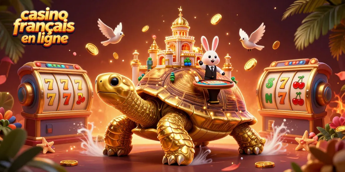 Jouer dans un casino francais en ligne animé avec des tortues et des jeux de machine à sous.