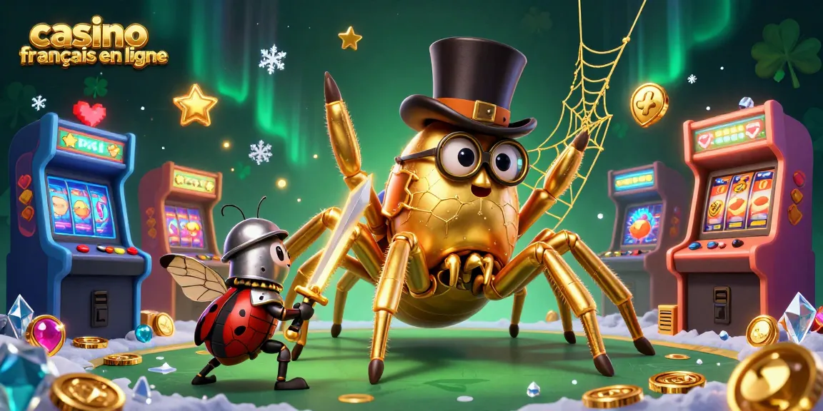 Les flambeaux brillants du casino français en ligne illuminent une scène fantastique de bugs en plein jeu.