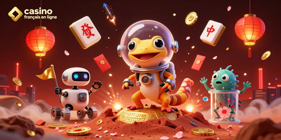 Découvrez le monde des jeux au casino français en ligne avec des géckos et des aliens amusants.