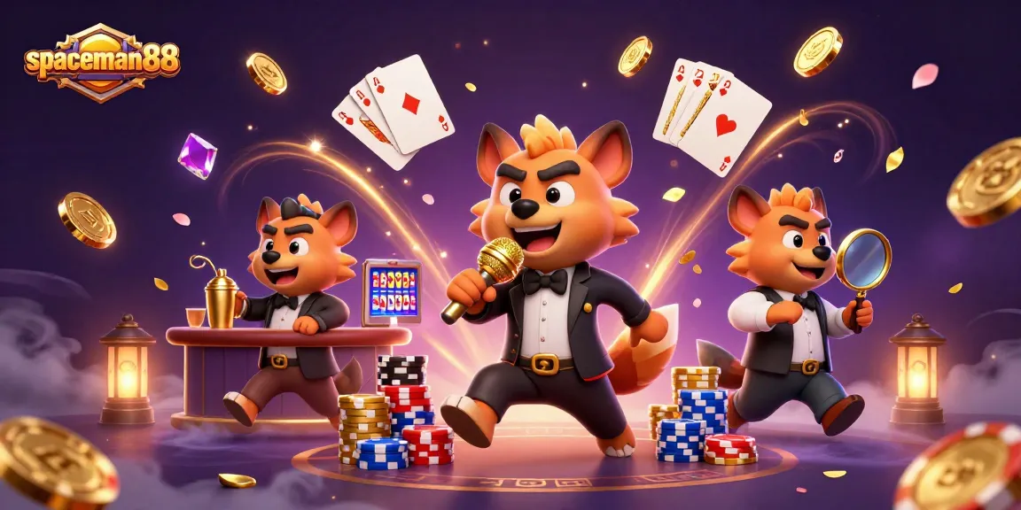 Experience the thrill of winning at spaceman88, featuring vibrant casino action and lively characters!
